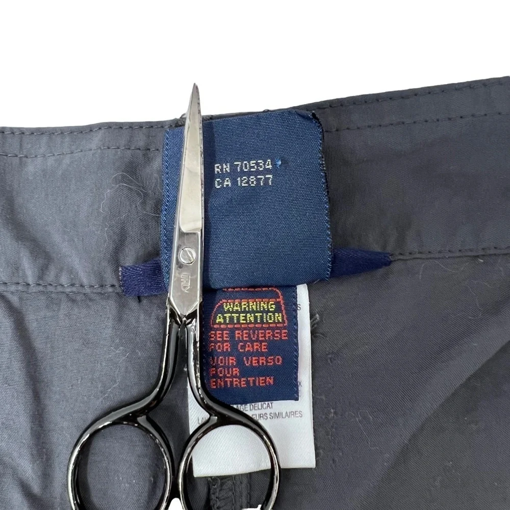 ExOfficio Bugs Away Gray Straight Leg Hiking Field Pants 14 Nylon High Waist - Picture 11 of 15